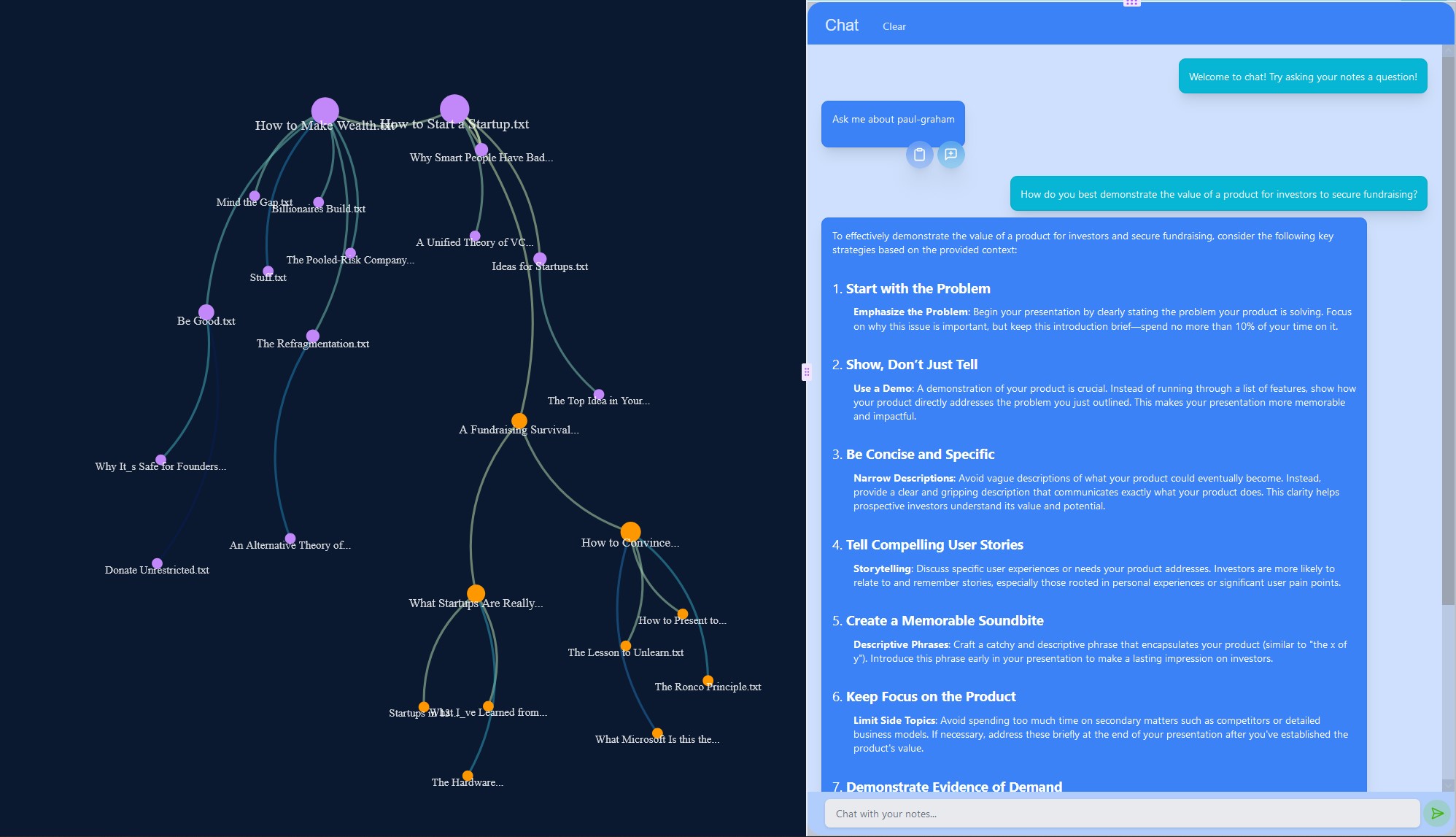 Assisted Recall visualization